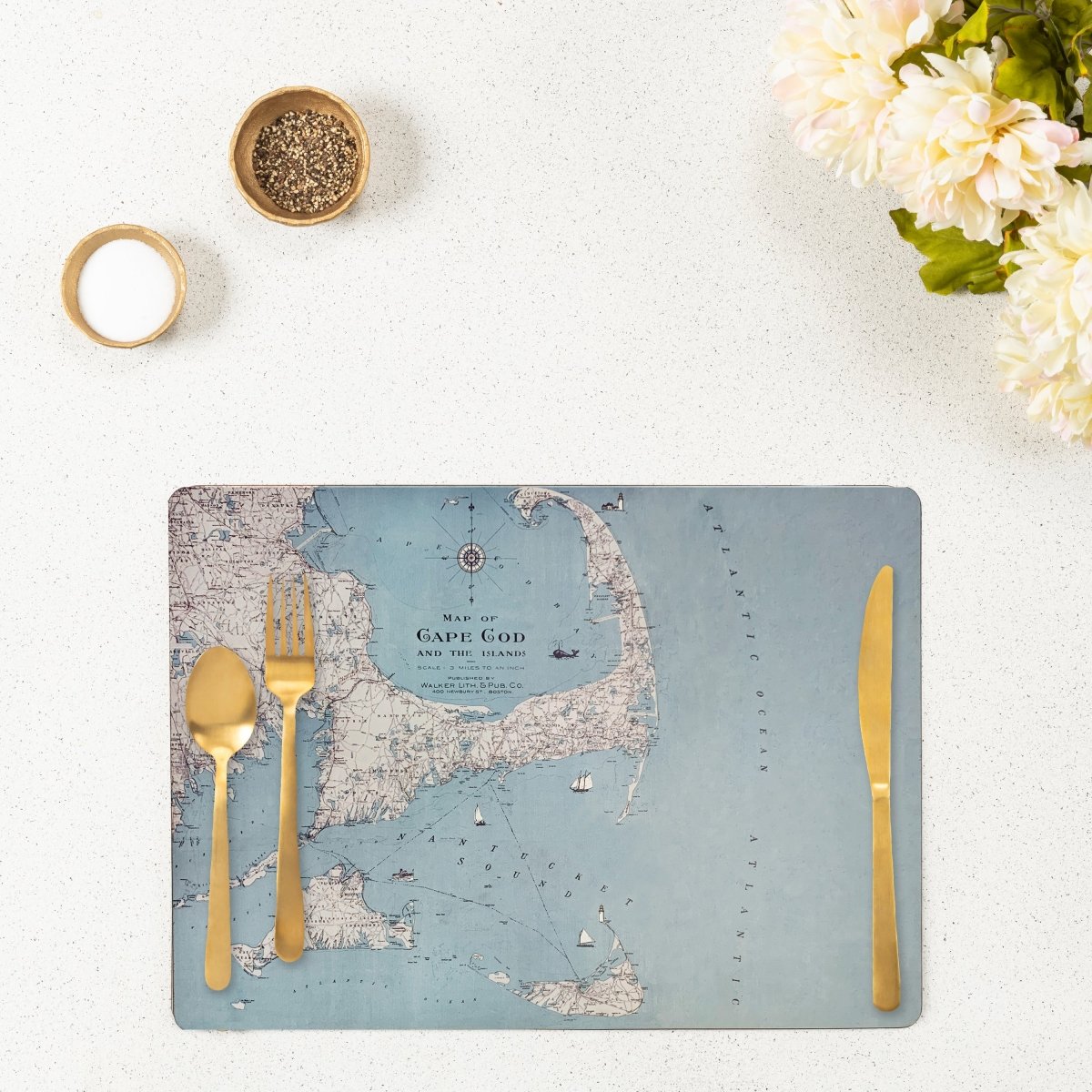 Cape Cod Art Placemats Set of Four Placemat - rockflowerpaper