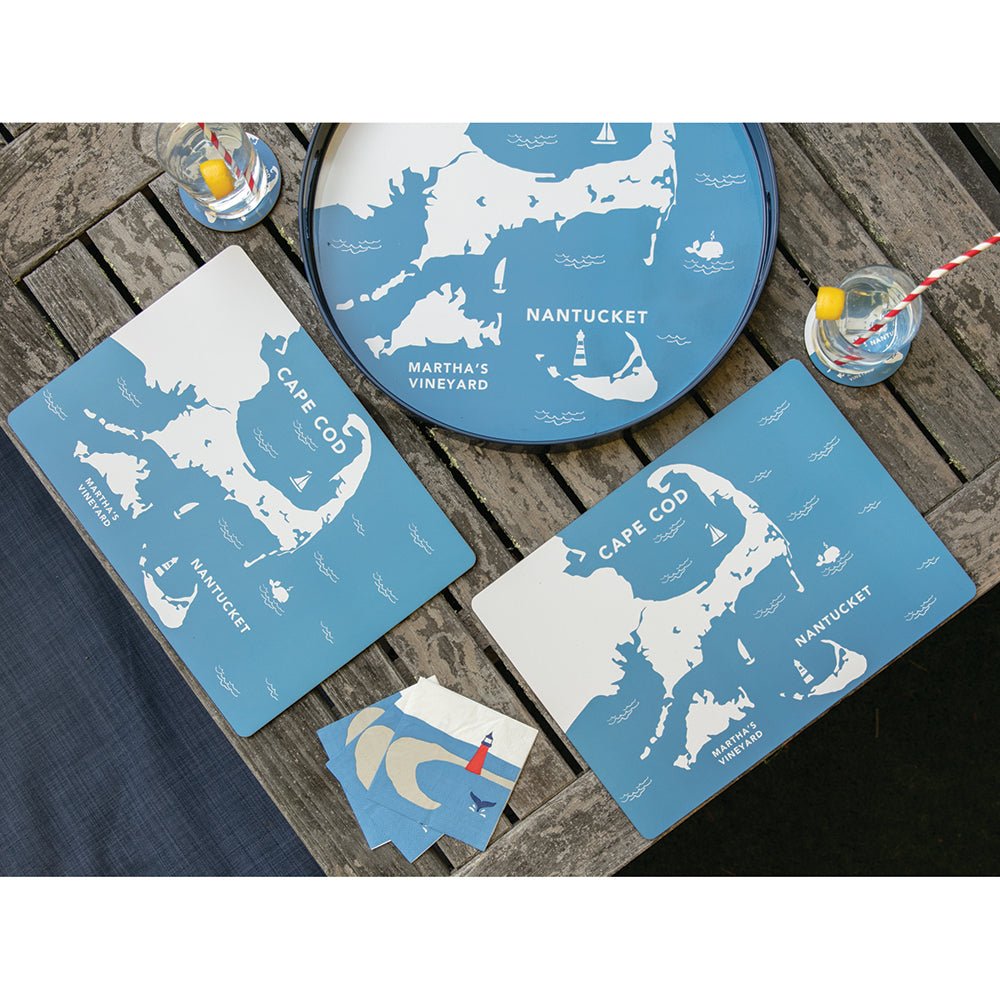 Coastal Cape Art Placemats - Set of 4 Placemat - rockflowerpaper