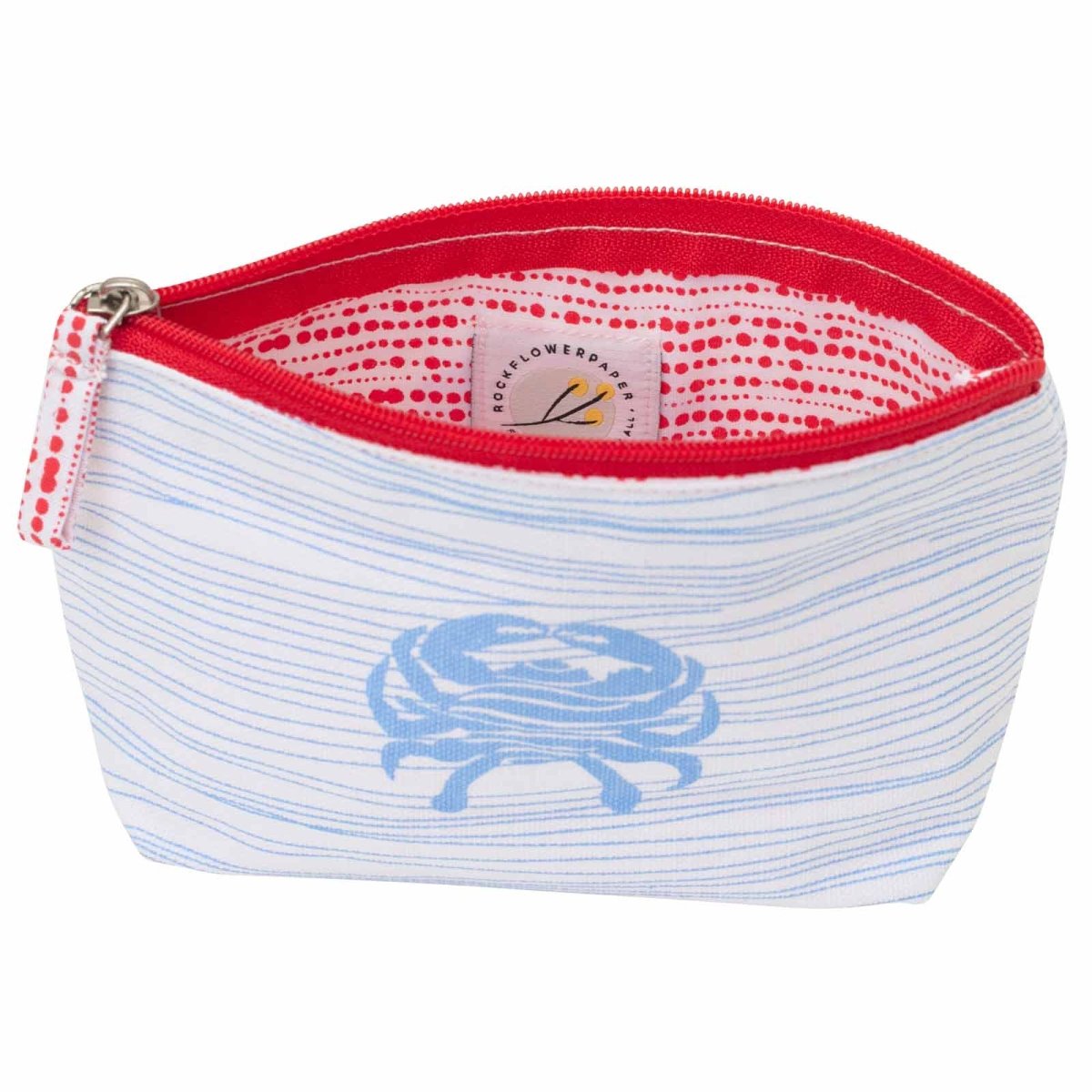 Crabby Small Relaxed Pouch Pouch - rockflowerpaper