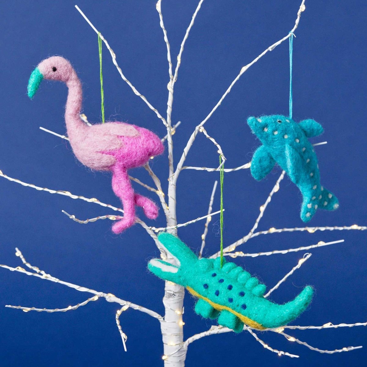 Cute Little Alligator Felt Ornament Ornament - rockflowerpaper