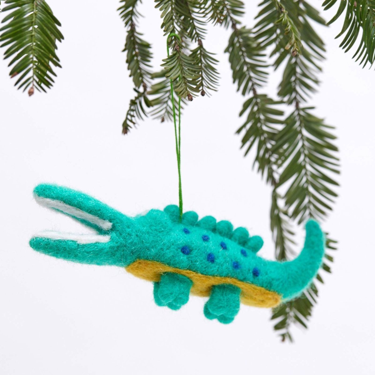 Cute Little Alligator Felt Ornament Ornament - rockflowerpaper