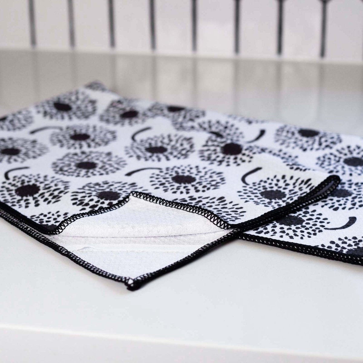Dandelion blu Kitchen Tea Towel Kitchen Towel - rockflowerpaper