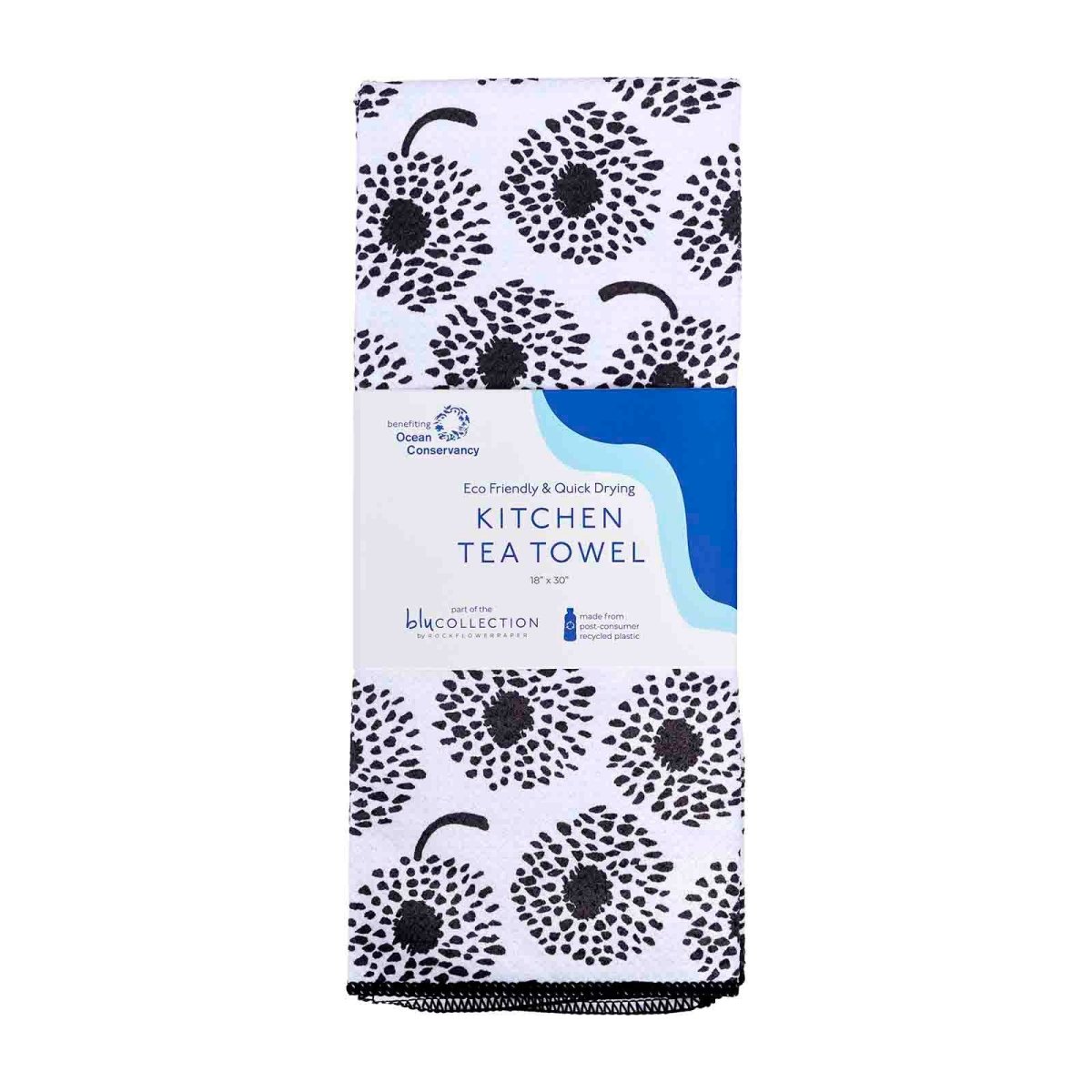 Dandelion blu Kitchen Tea Towel Kitchen Towel - rockflowerpaper