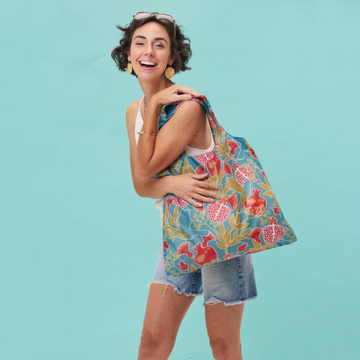 Eden Blu Bag Reusable Shopping Bag - Machine Washable Reusable Shopping Bag - rockflowerpaper