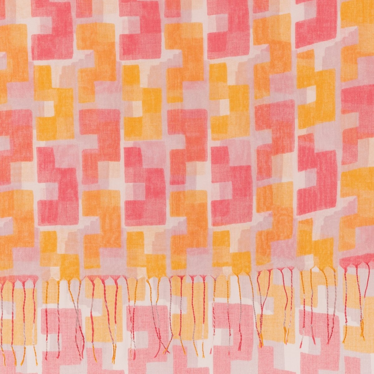 Emerson Pink Featherweight Tassel Scarf Scarf - rockflowerpaper