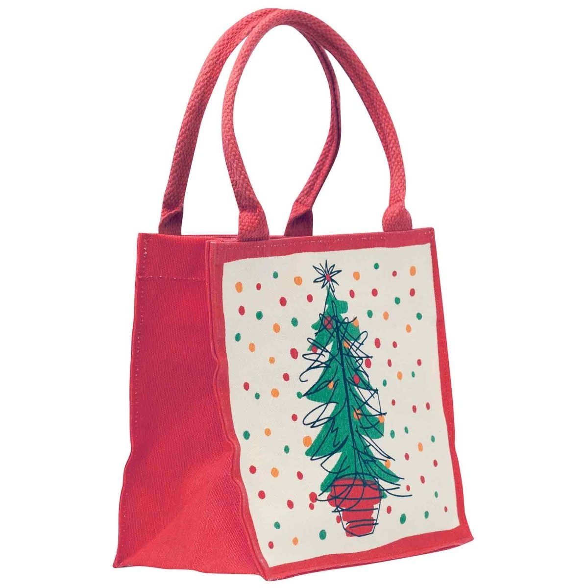 Festive Tree Itsy Bitsy Gift Bag - Reusable & Eco - Friendly Gift Bag - rockflowerpaper