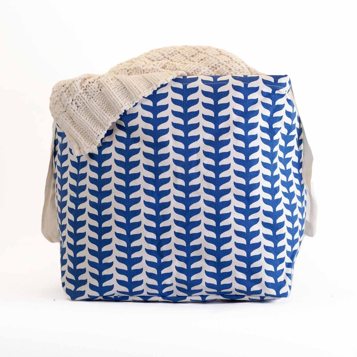 Fin Navy Laundry Tote Laundry Tote - rockflowerpaper