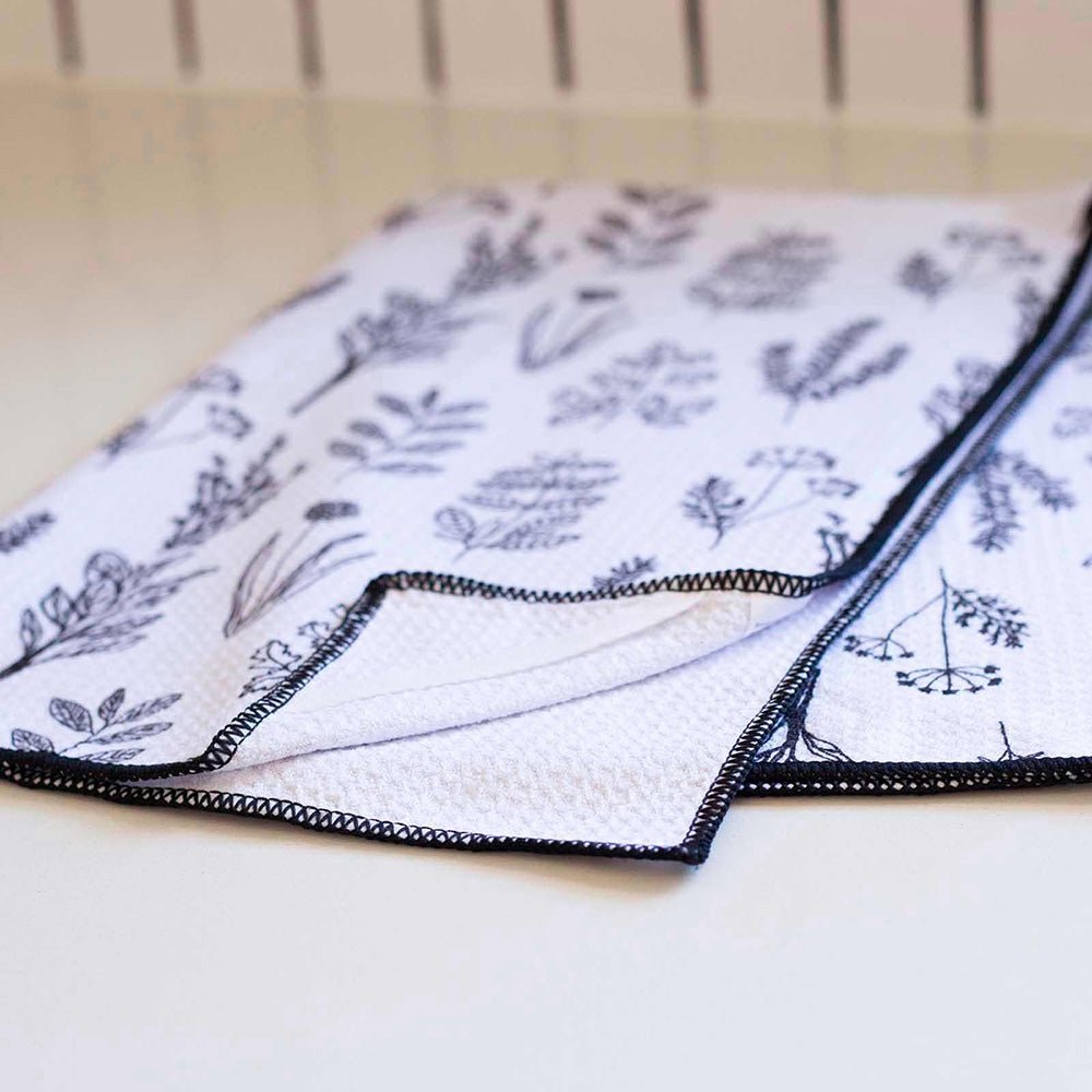Herbs blu Kitchen Tea Towel Kitchen Towel - rockflowerpaper