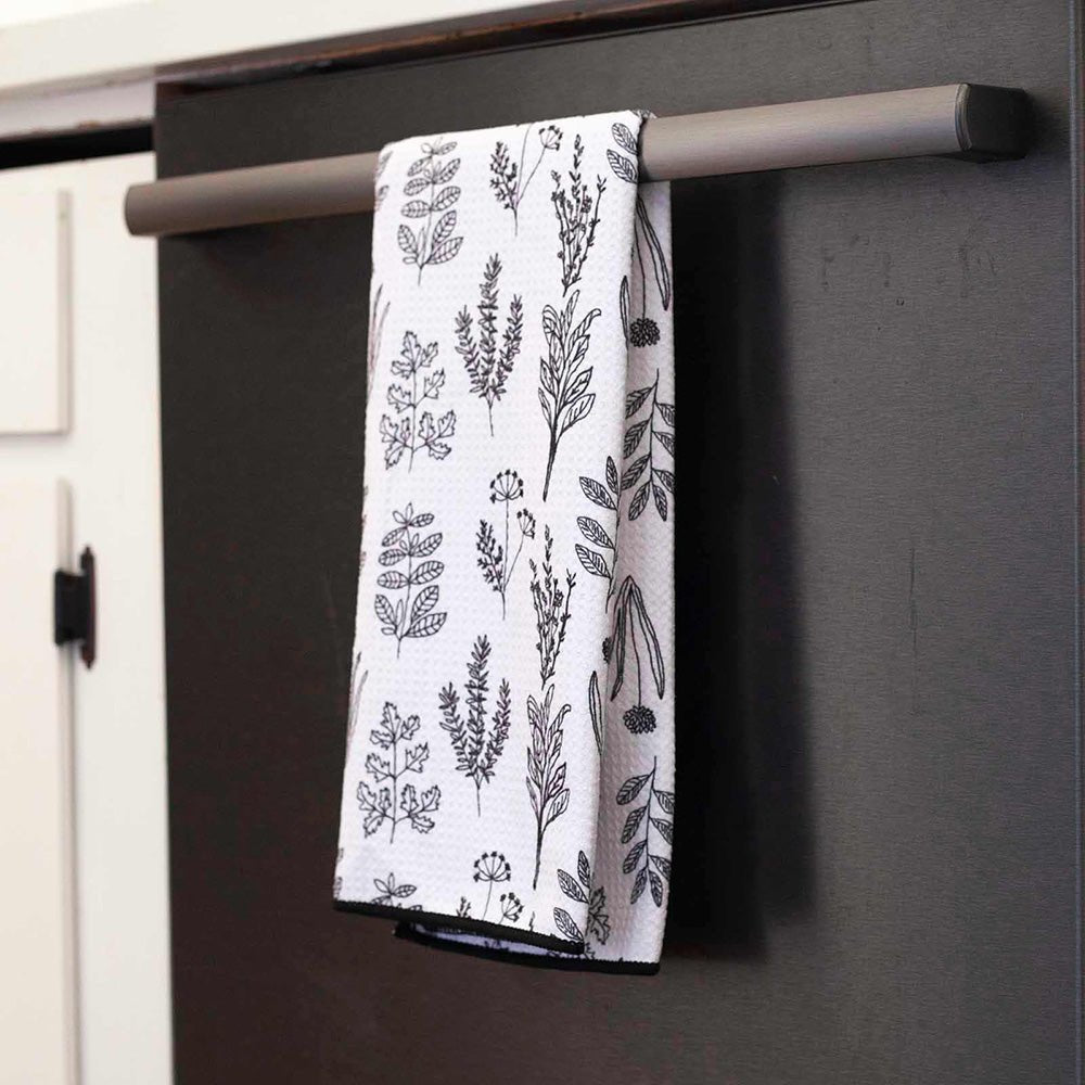 Herbs blu Kitchen Tea Towel Kitchen Towel - rockflowerpaper