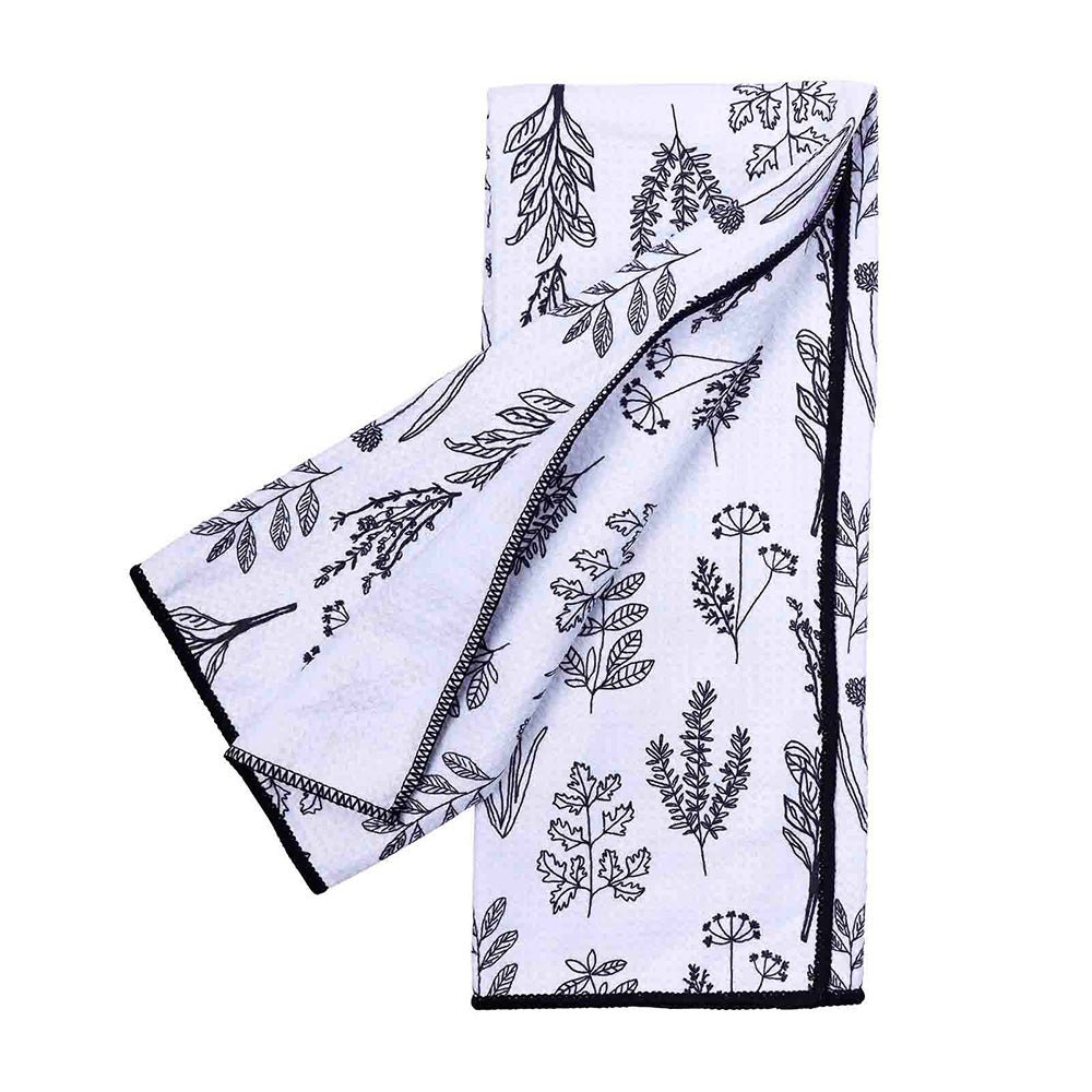 Herbs blu Kitchen Tea Towel Kitchen Towel - rockflowerpaper
