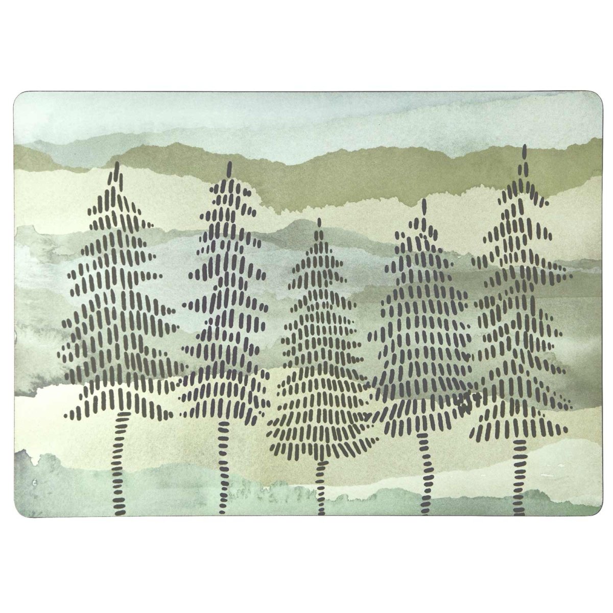 Into The Woods Art Placemats - Set of 4 Placemat - rockflowerpaper