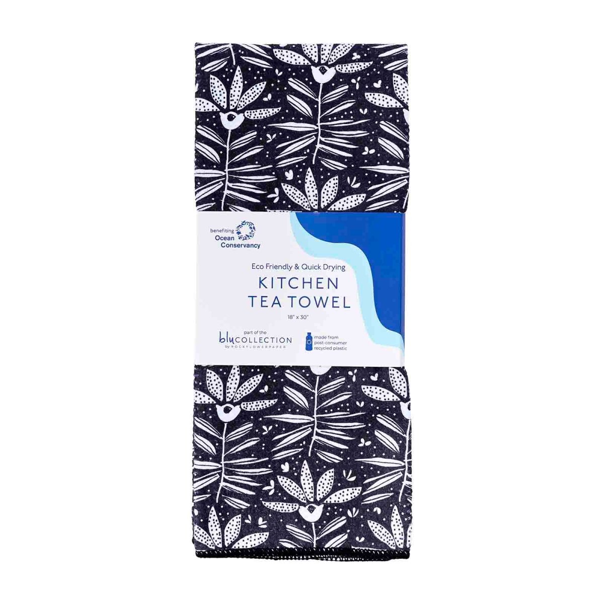 Iris blu Kitchen Tea Towel Kitchen Towel - rockflowerpaper