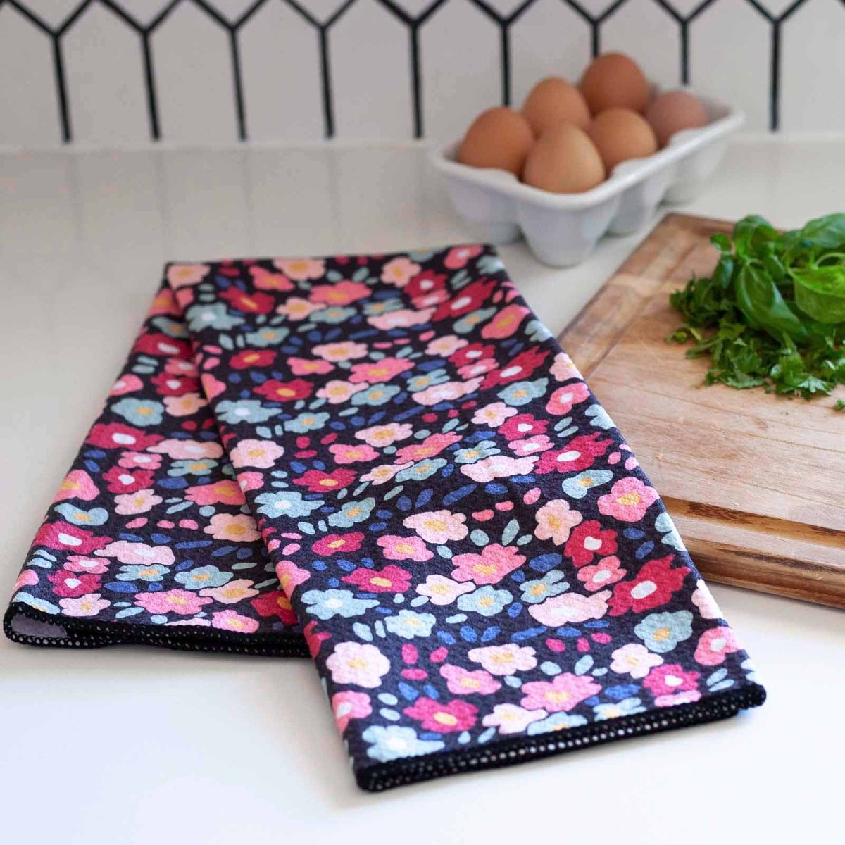 Jackie blu Kitchen Tea Towel Kitchen Towel - rockflowerpaper