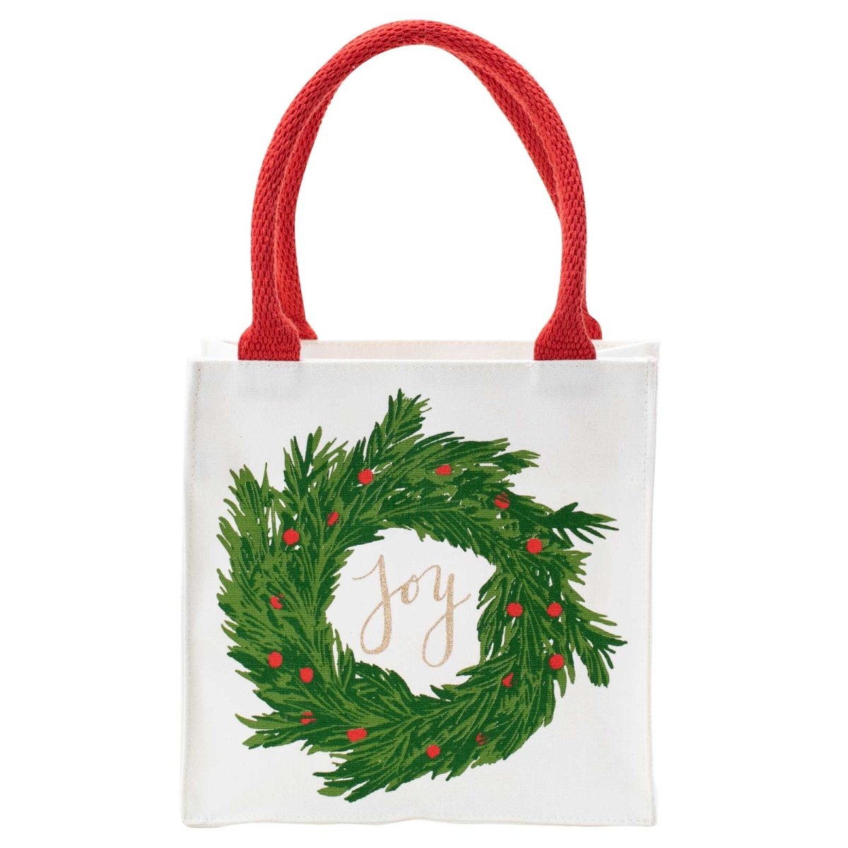 Joy Wreath Reusable Itsy Bitsy Gift Bag Gift Bag - rockflowerpaper
