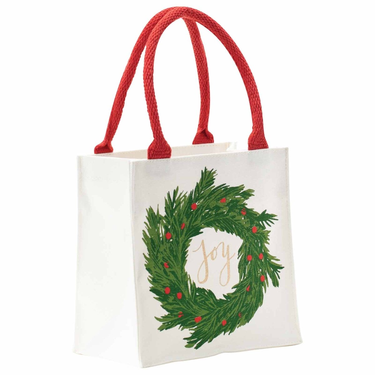 Joy Wreath Reusable Itsy Bitsy Gift Bag Gift Bag - rockflowerpaper
