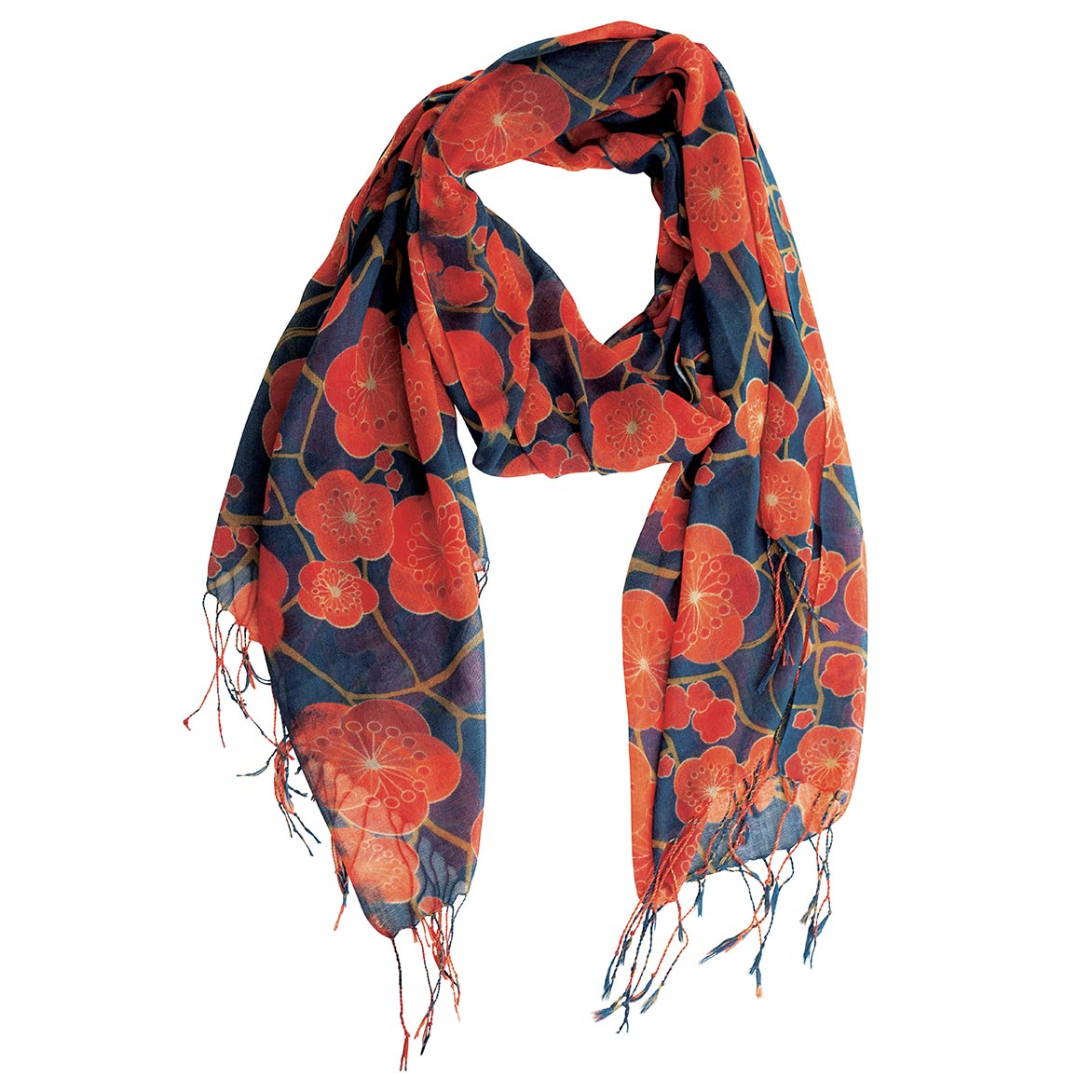 Kintsugi Featherweight Tassel Lux Scarf Scarf - rockflowerpaper
