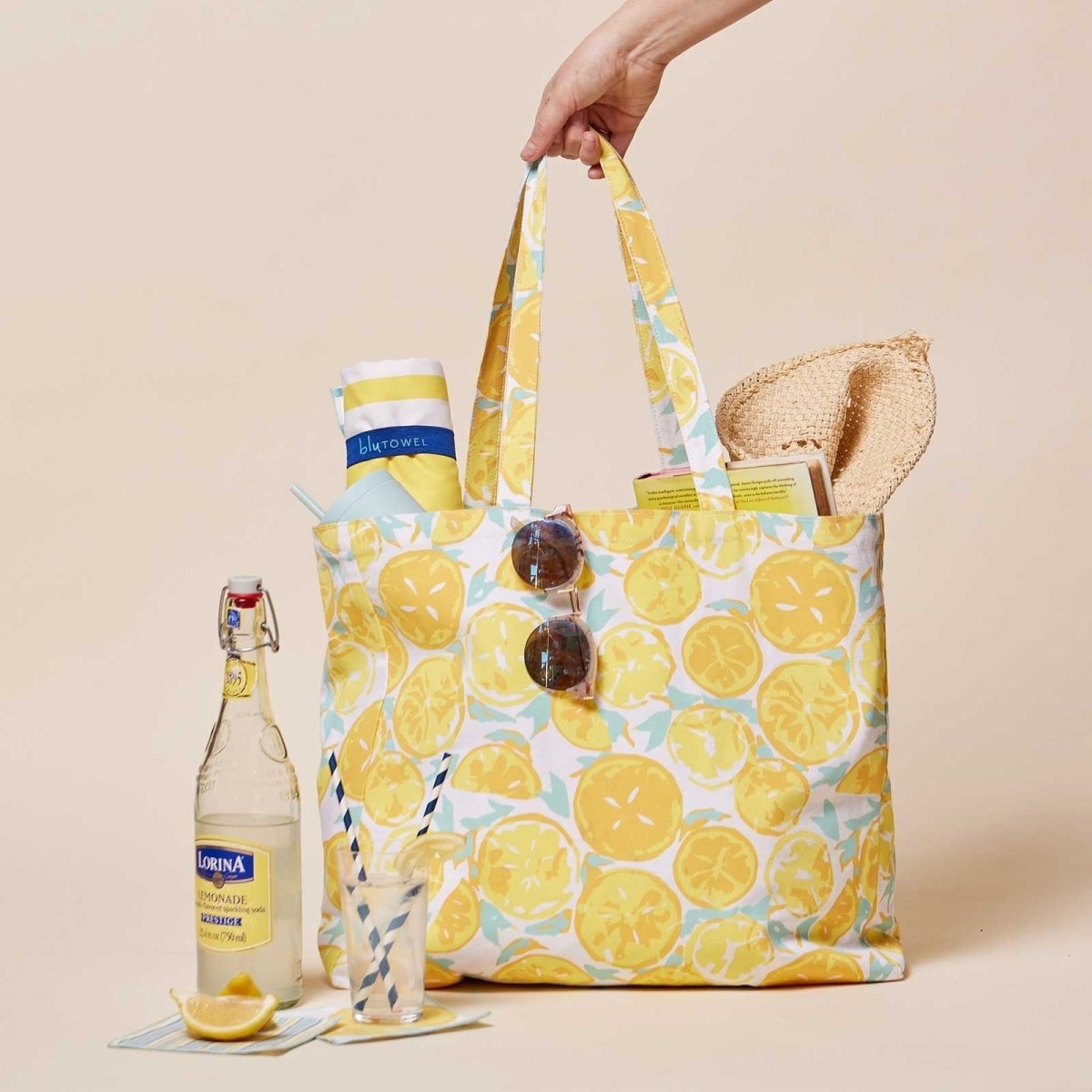 Lemon Slices Little Shopper Tote Bag Tote - rockflowerpaper