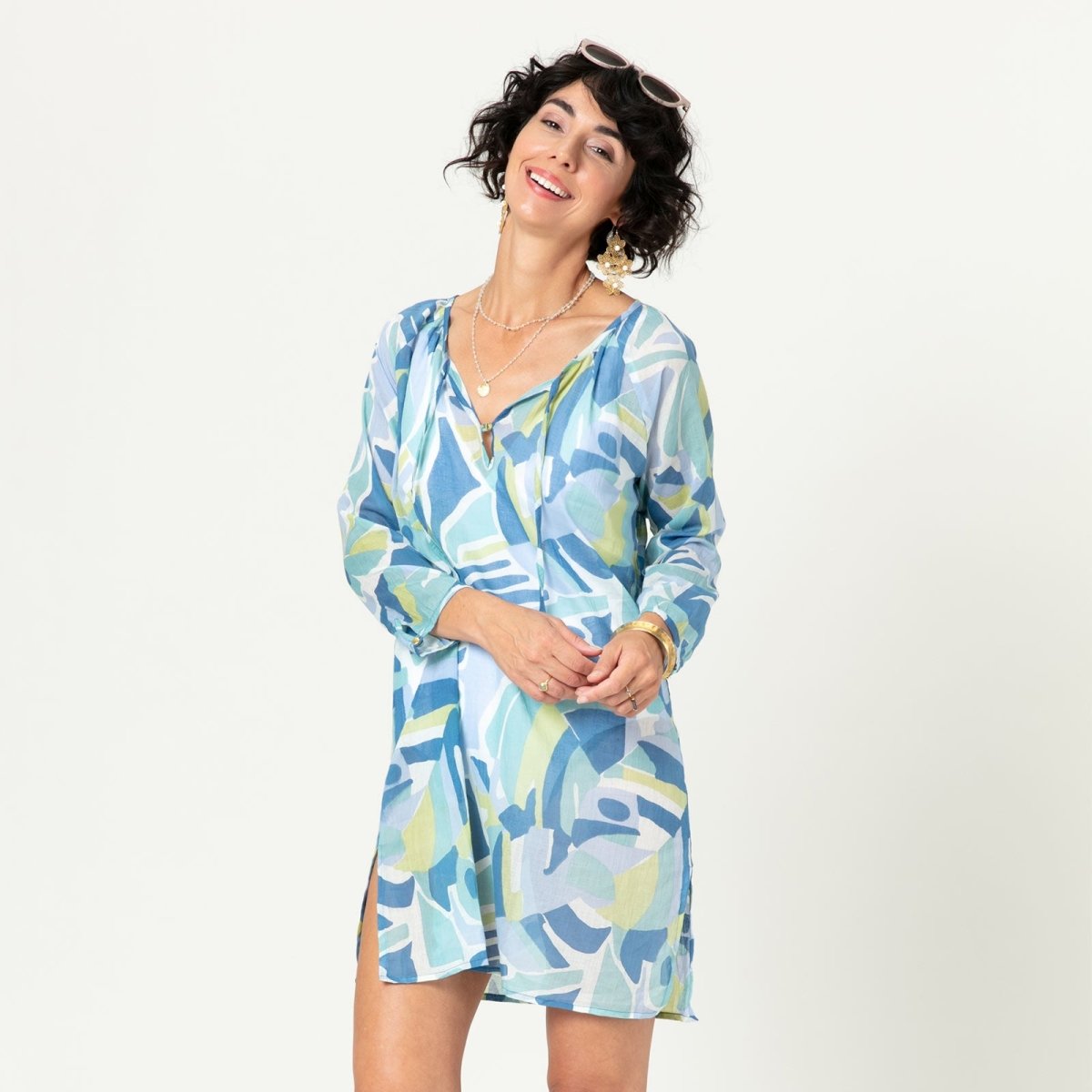 Lulu blu Cotton Beach Shift Swim Cover Up - rockflowerpaper