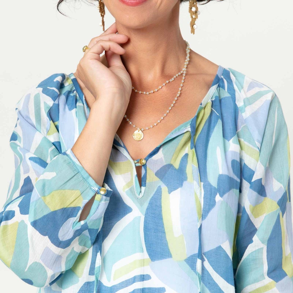 Lulu blu Cotton Beach Shift Swim Cover Up - rockflowerpaper