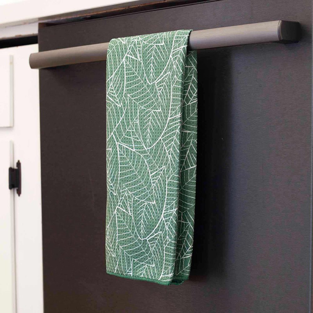 Lush Leaves blu Kitchen Tea Towel Kitchen Towel - rockflowerpaper