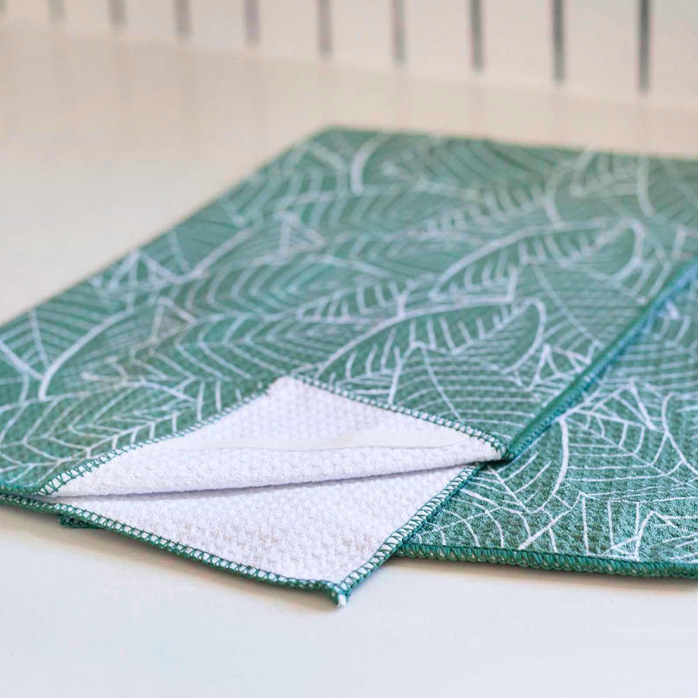 Lush Leaves blu Kitchen Tea Towel Kitchen Towel - rockflowerpaper
