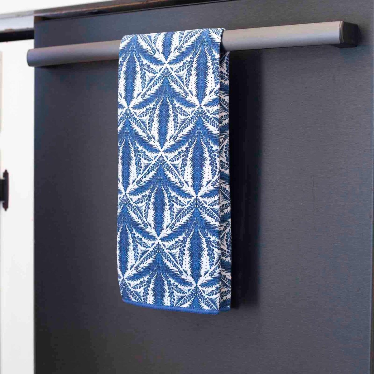 Mediterranean Tile blu Kitchen Tea Towel Kitchen Towel - rockflowerpaper