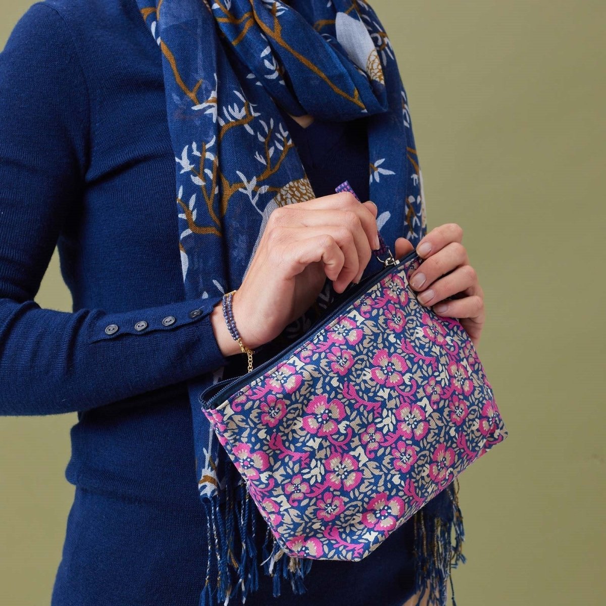 Patty Pink Medium Relaxed Pouch Pouch - rockflowerpaper
