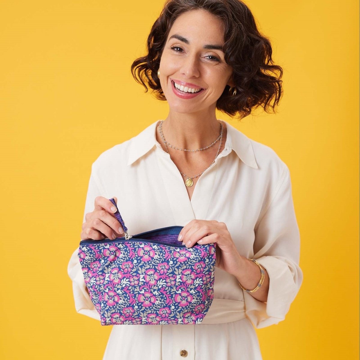 Patty Pink Medium Relaxed Pouch Pouch - rockflowerpaper