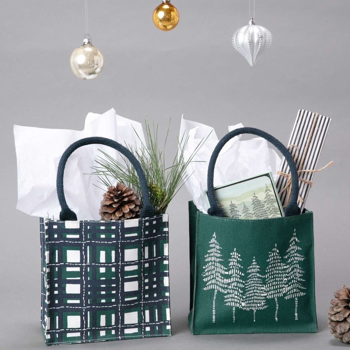 Plaid Green Itsy Bitsy Gift Bag Gift Bag - rockflowerpaper