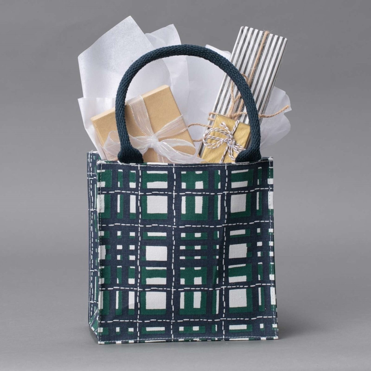 Plaid Green Itsy Bitsy Gift Bag Gift Bag - rockflowerpaper