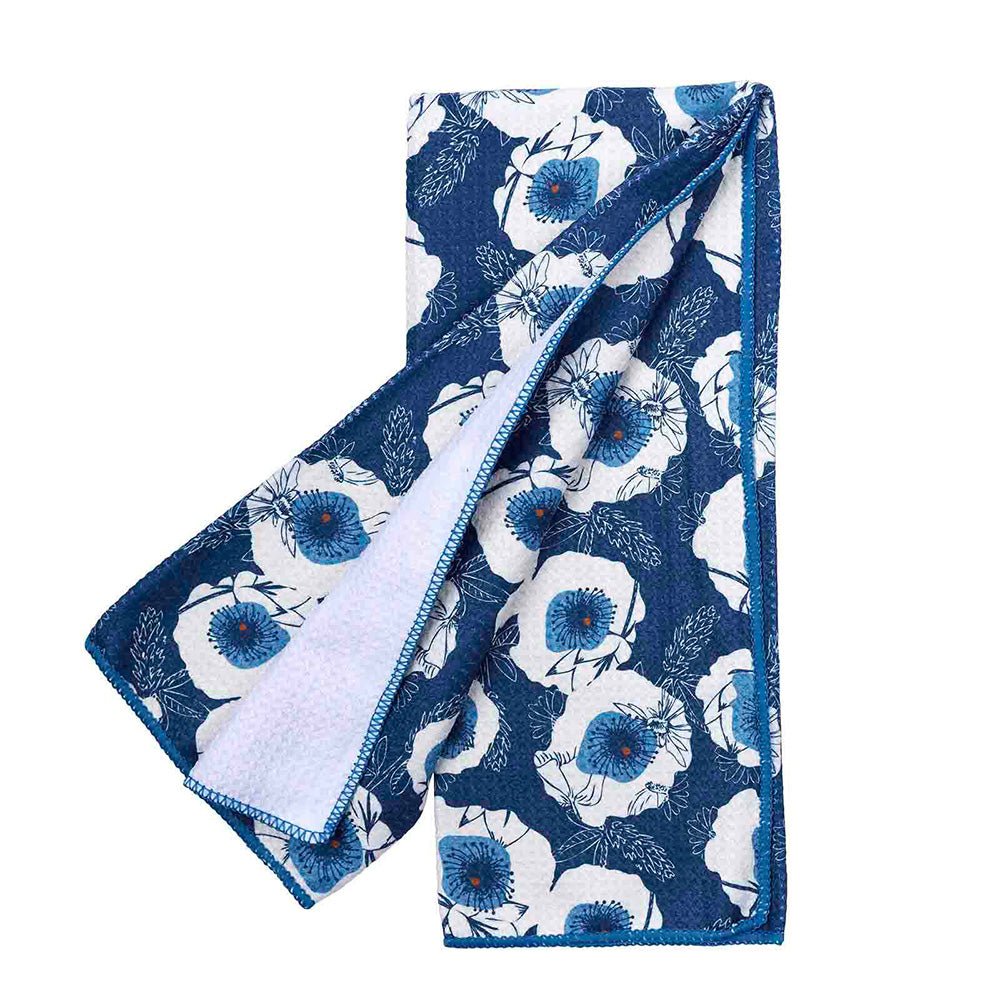 Poppy Blue blu Kitchen Tea Towel Kitchen Towel - rockflowerpaper