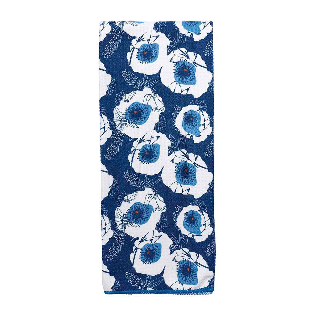Poppy Blue blu Kitchen Tea Towel Kitchen Towel - rockflowerpaper