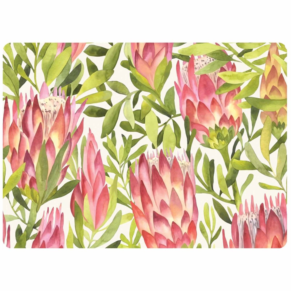 Protea Garden Placemats - Set of 4 Placemat - rockflowerpaper