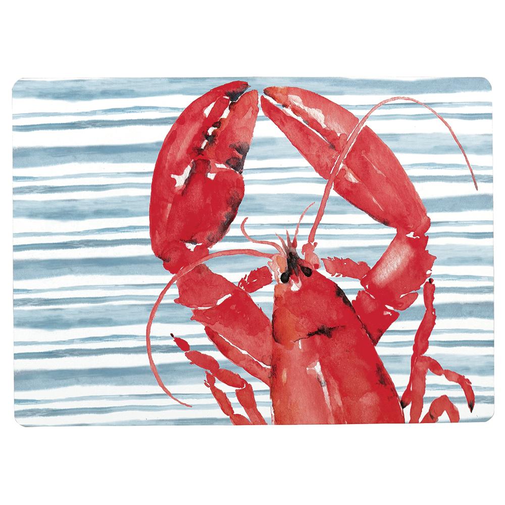 Red Lobster Art Placemats - Set of 4 Placemat - rockflowerpaper