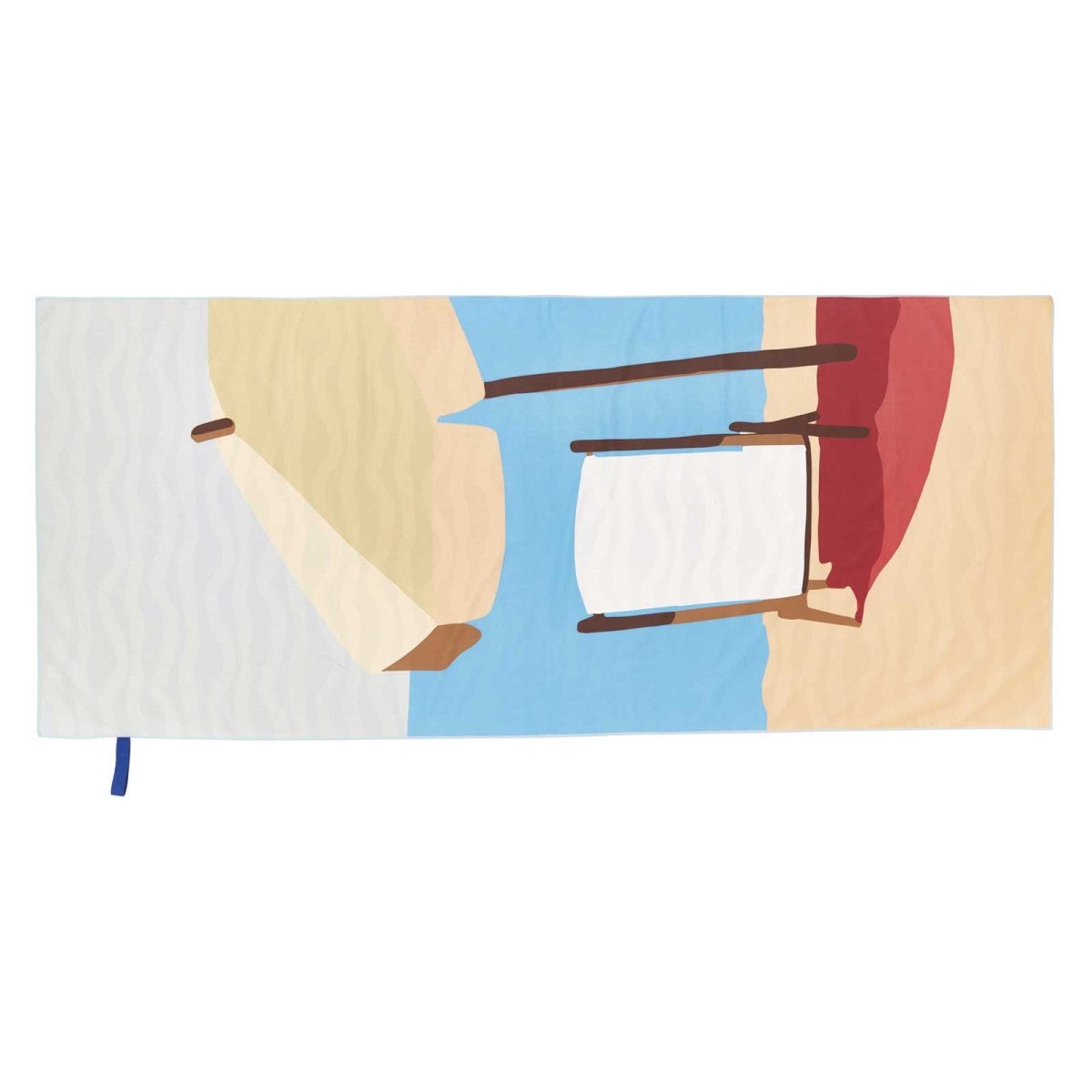 Reversible Eco Beach Towel | Beach Days Design Beach Towel - rockflowerpaper
