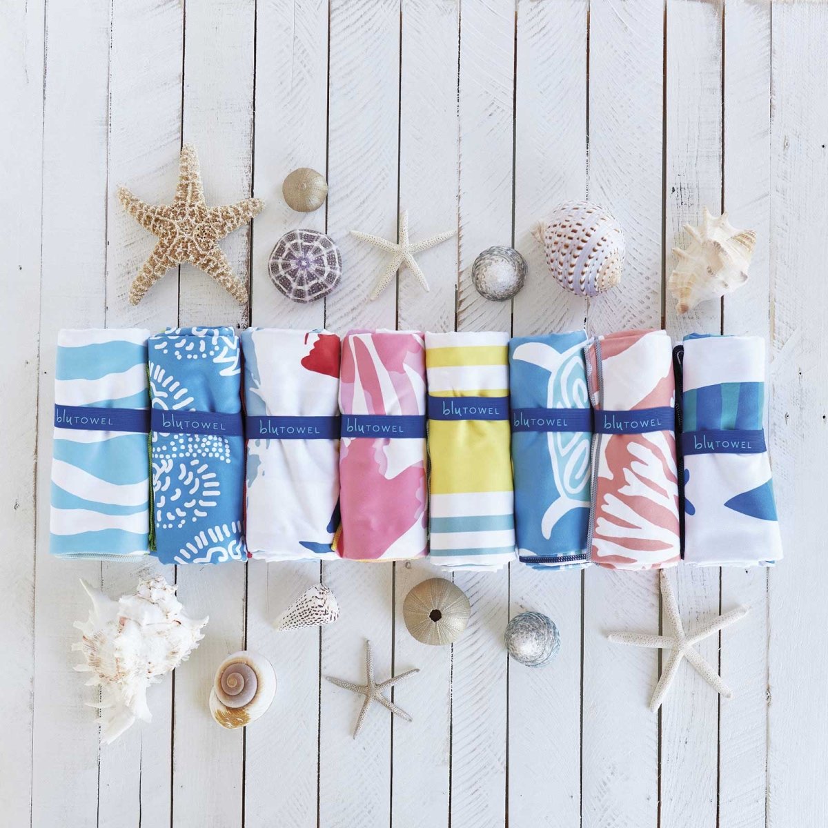 Reversible Eco Beach Towel | Beach Days Design Beach Towel - rockflowerpaper
