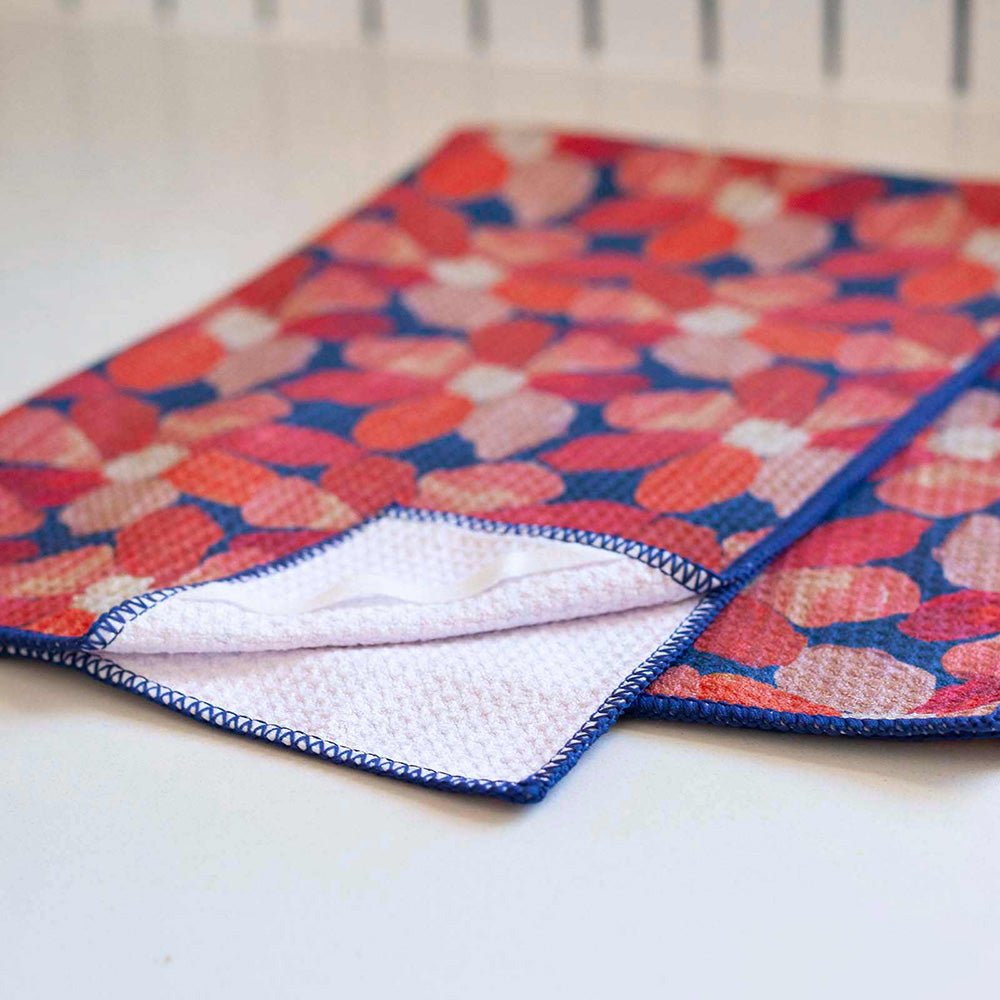 Spiced Petals blu Kitchen Tea Towel Kitchen Towel - rockflowerpaper