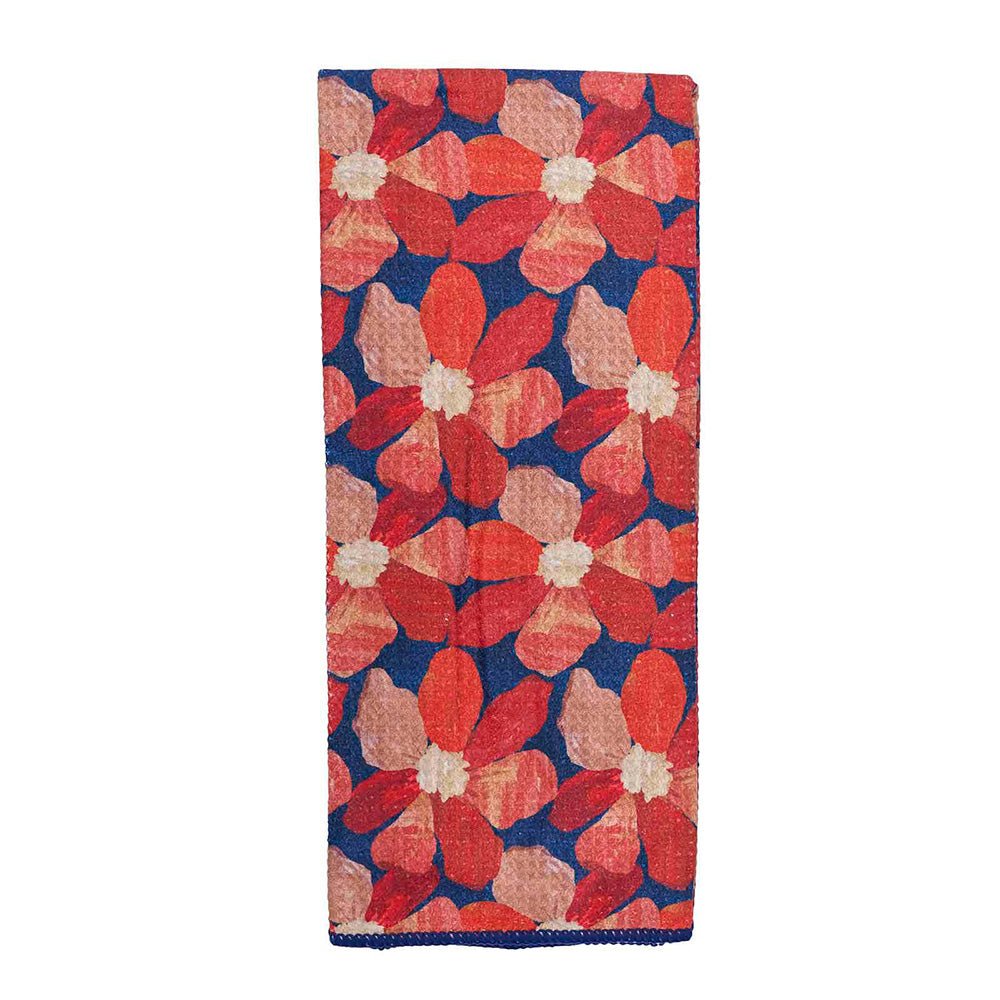 Spiced Petals blu Kitchen Tea Towel Kitchen Towel - rockflowerpaper