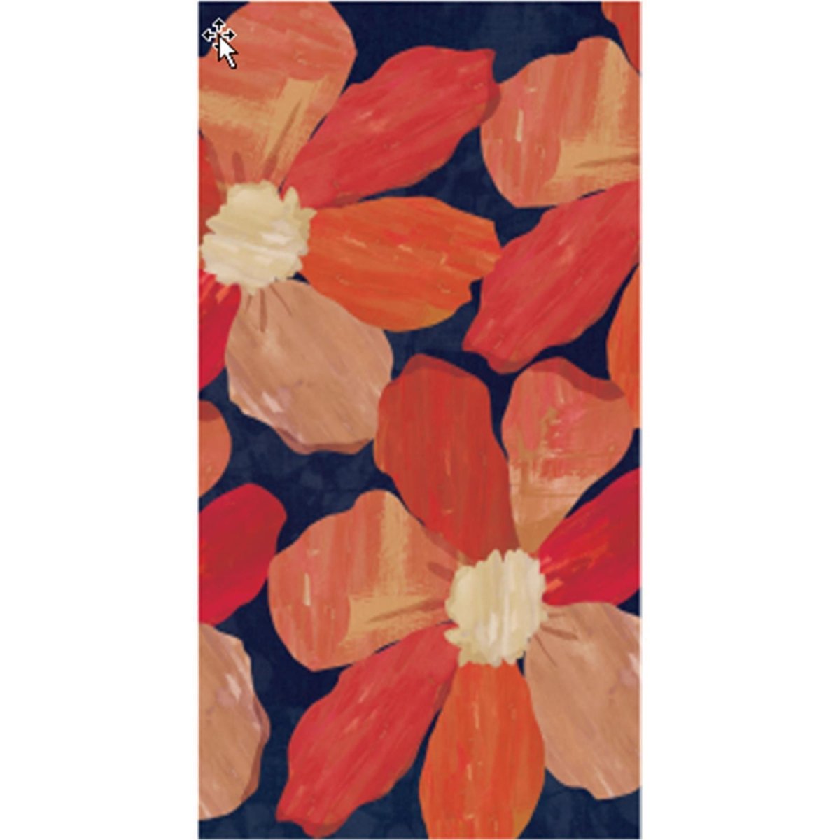 Spiced Petals blu Kitchen Tea Towel Kitchen Towel - rockflowerpaper