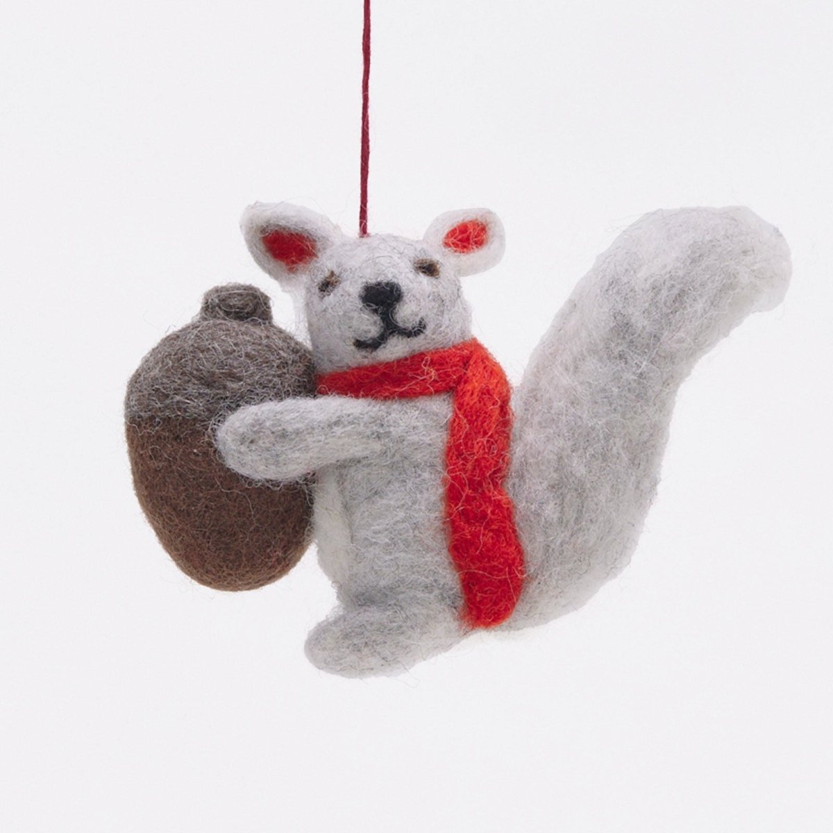 Squirrel Felt Ornament Ornament - rockflowerpaper