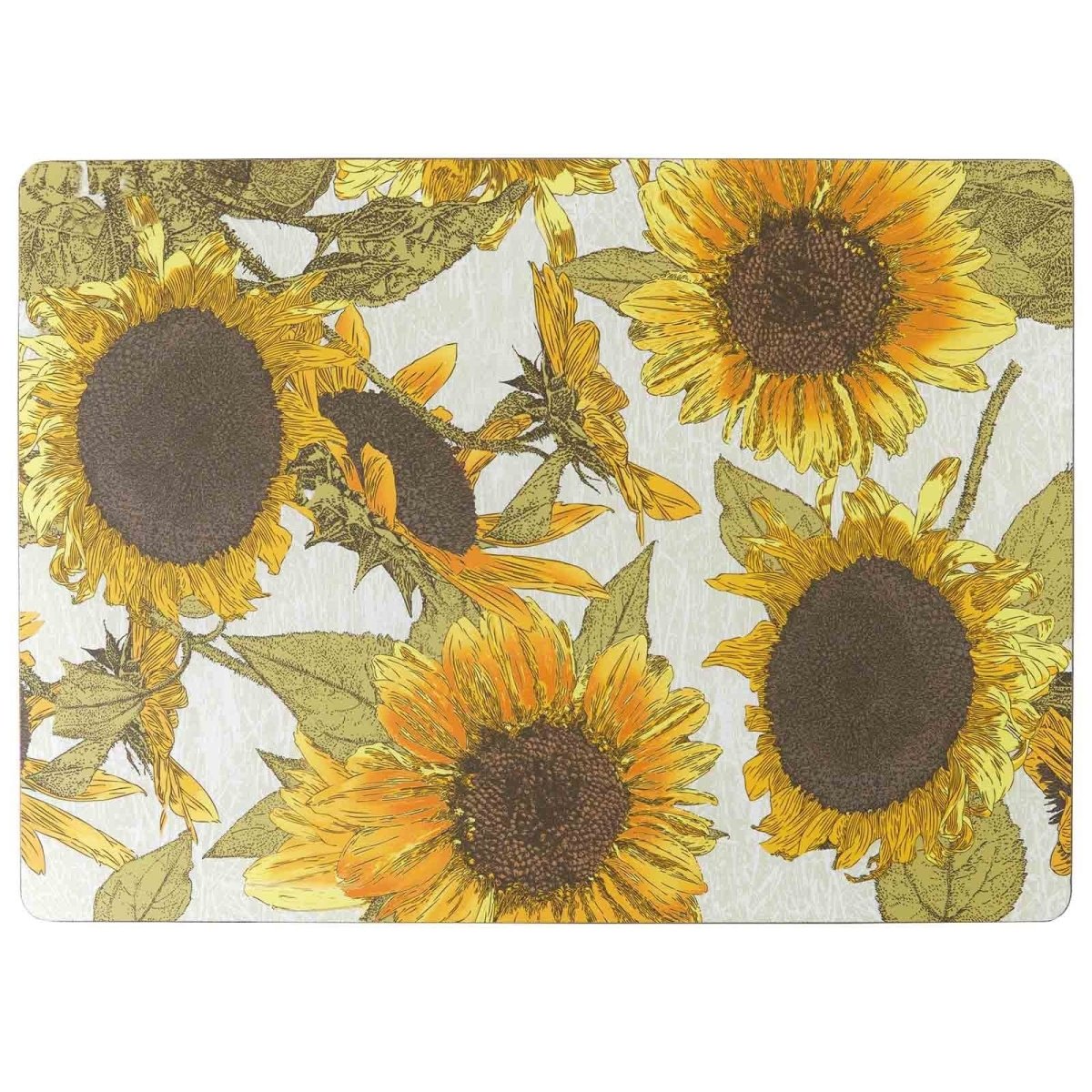 Sunflowers Art Placemats - Set of 4 Placemat - rockflowerpaper