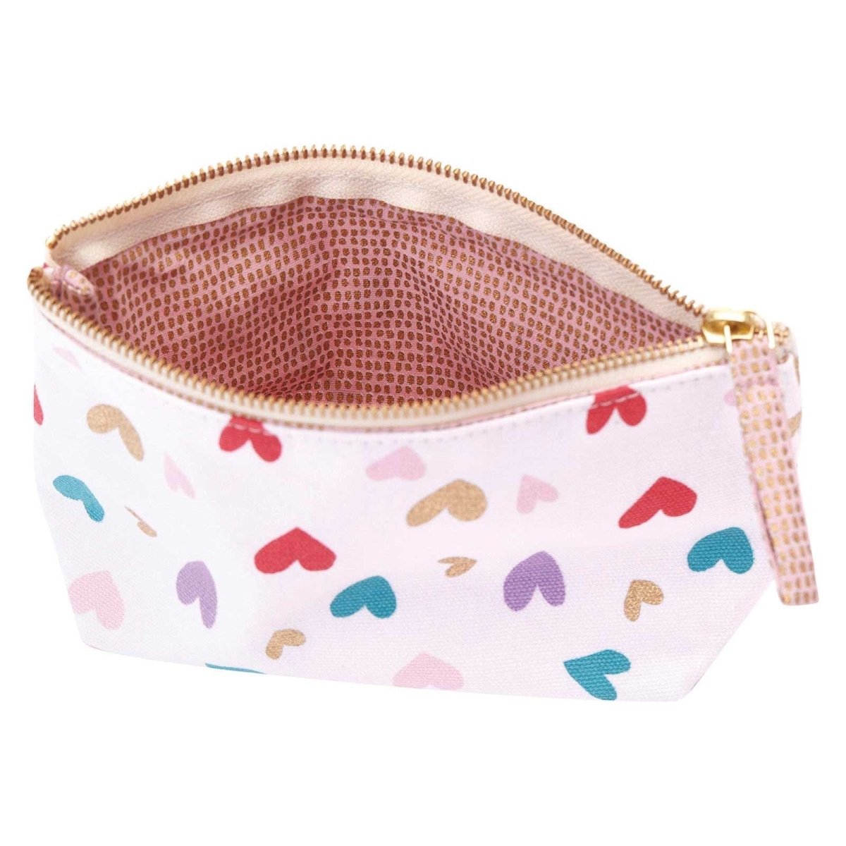 Tossed Hearts Pouch Small Pouch - rockflowerpaper
