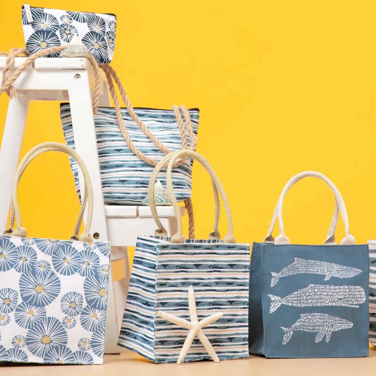 Urchin Blue blu Itsy Bitsy Gift Bag Gift Bag - rockflowerpaper
