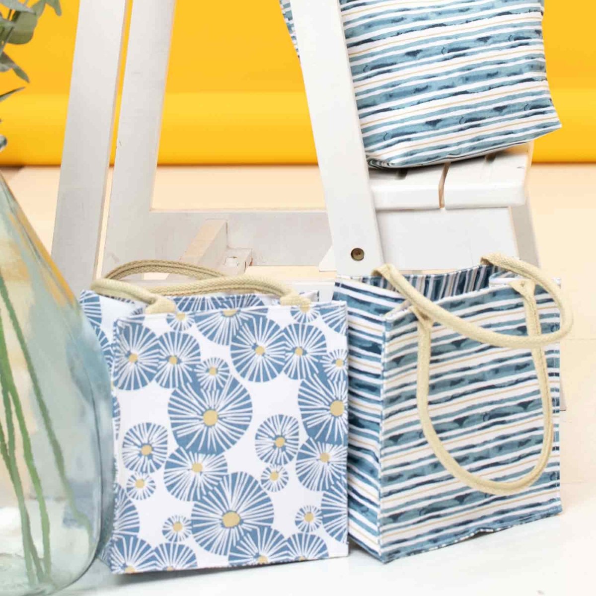 Urchin Blue blu Itsy Bitsy Gift Bag Gift Bag - rockflowerpaper