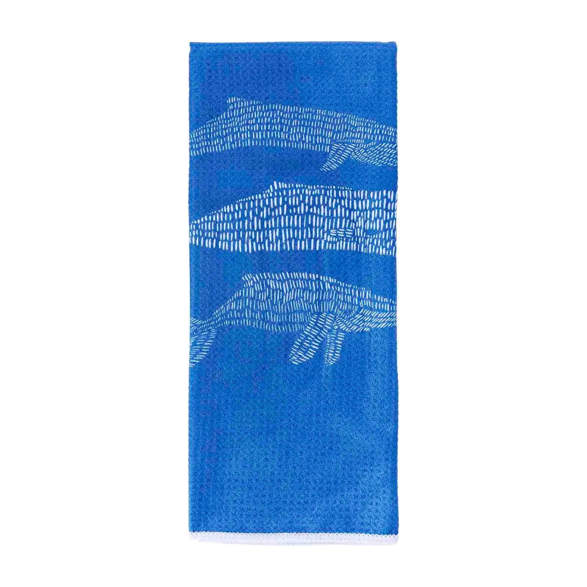 Whales blu Kitchen Tea Towel Kitchen Towel - rockflowerpaper