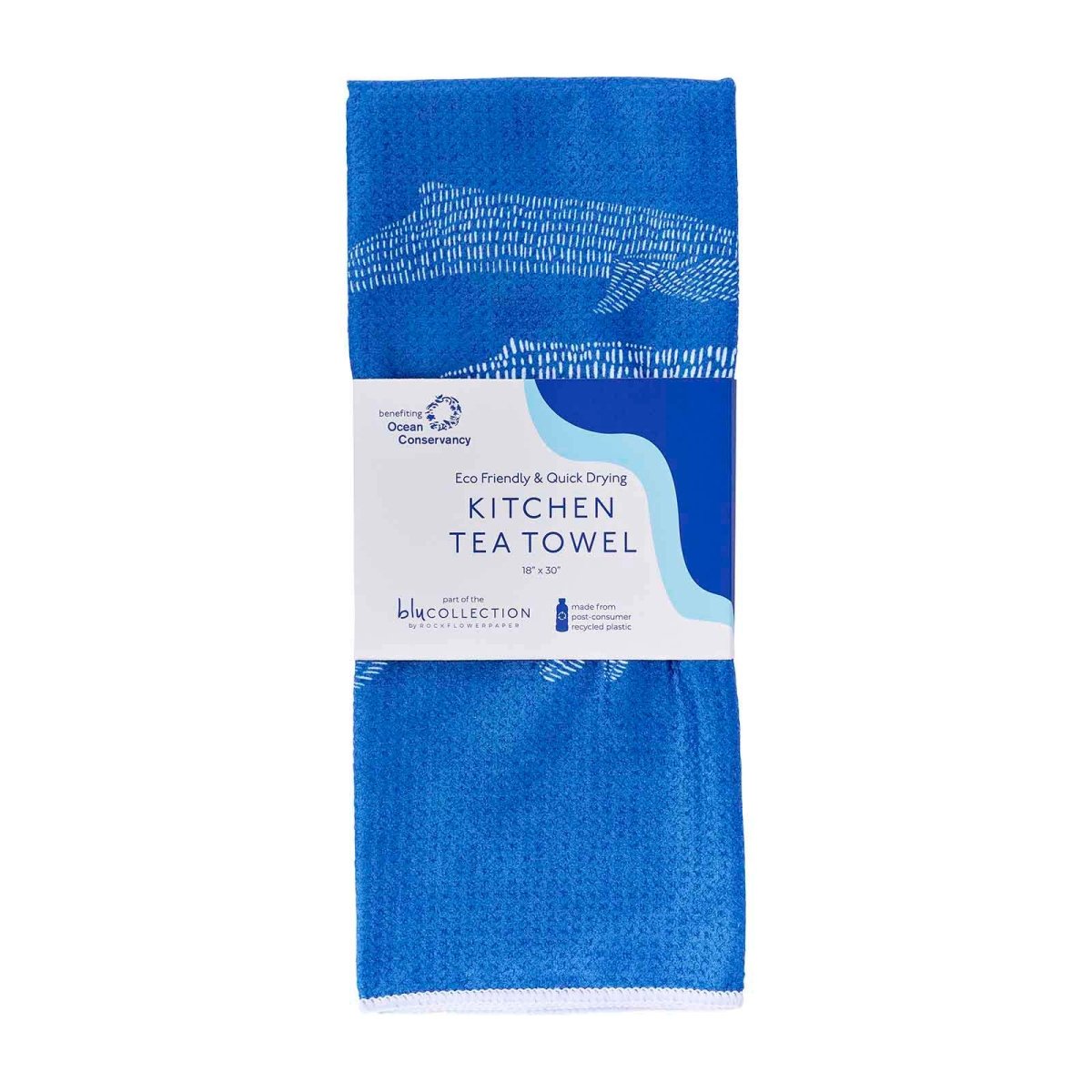 Whales blu Kitchen Tea Towel Kitchen Towel - rockflowerpaper