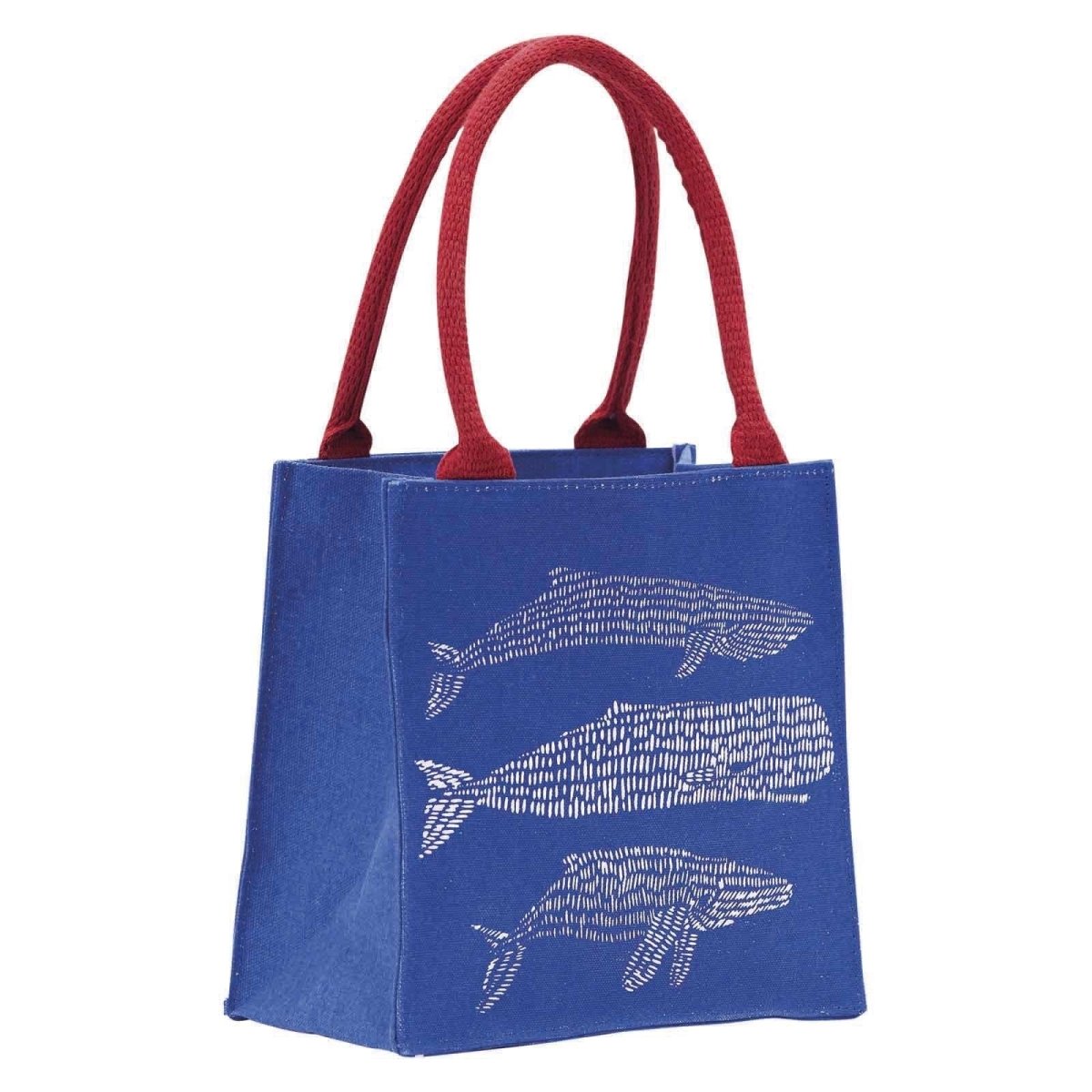 Whales Blue Reusable Itsy Bitsy Gift Bag Gift Bag - rockflowerpaper