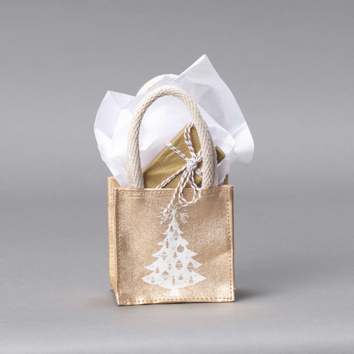 Winter White Tree Small Itsy Bitsy Gift Bag Gift Bag - rockflowerpaper