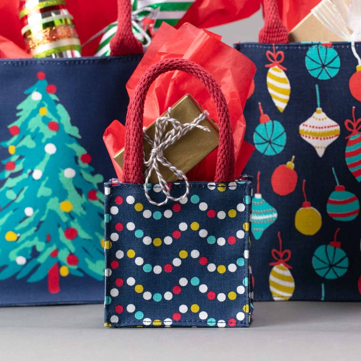 Xmas Garland Small Itsy Bitsy Gift Bag Gift Bag - rockflowerpaper