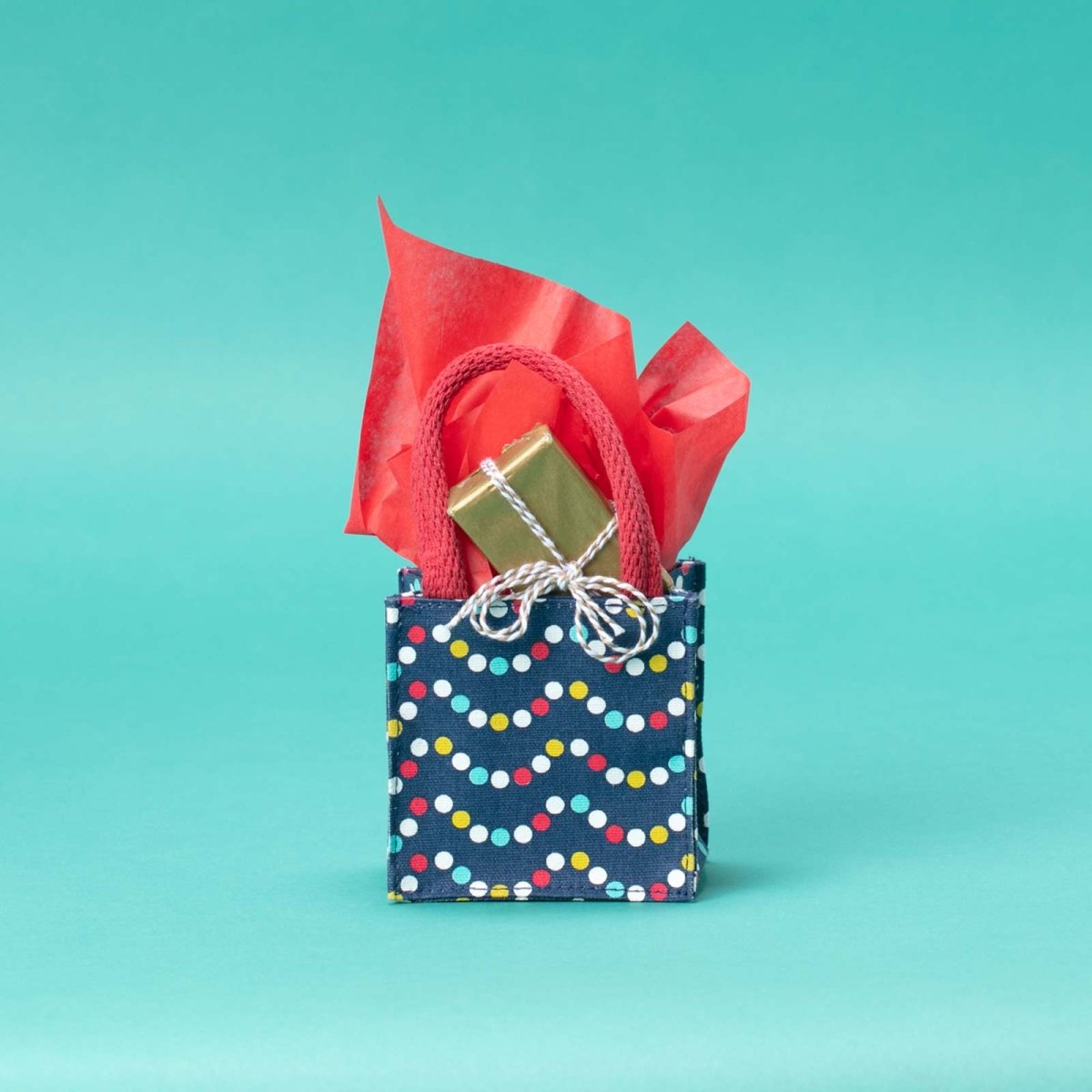 Xmas Garland Small Itsy Bitsy Gift Bag Gift Bag - rockflowerpaper